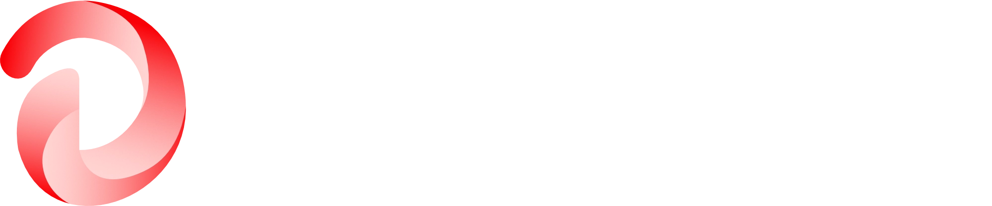 Logotype rouge de Deldossi Assainissement avec écriture blanche.