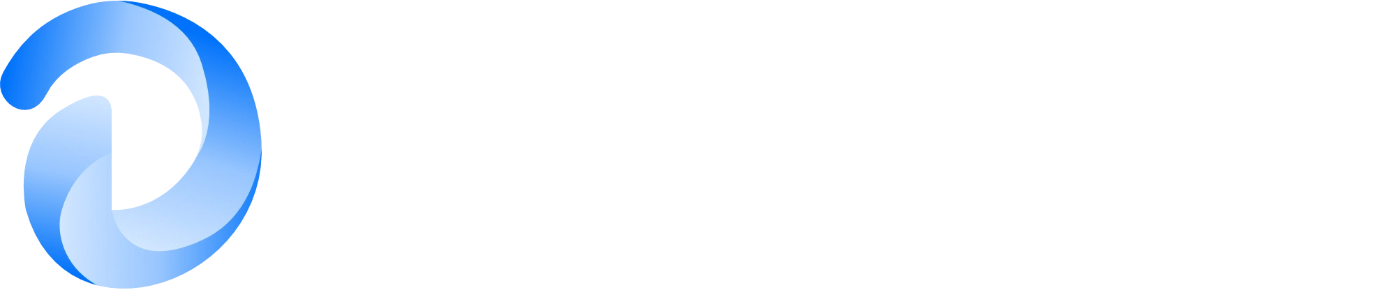 Logotype de Deldossi Assainissement avec le logo bleu clair et les écritures blanches.