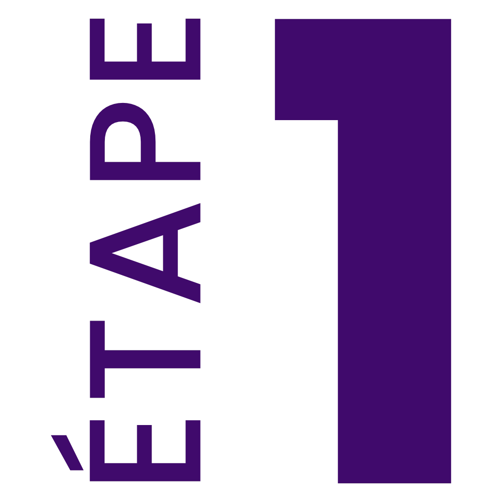 Etape 1 en violet du processus de réalisation des prestations de Deldossi Assainissement.