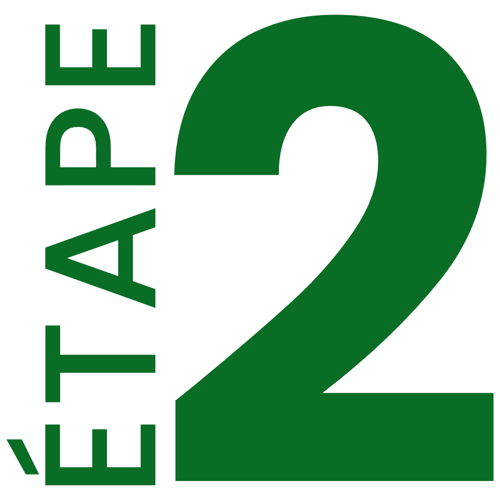 Etape 2 en vert du processus de réalisation des prestations de Deldossi Assainissement.