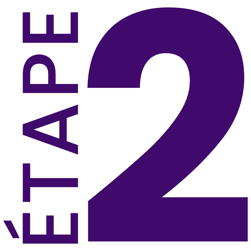 Etape 2 en violet du processus de réalisation des prestations de Deldossi Assainissement.