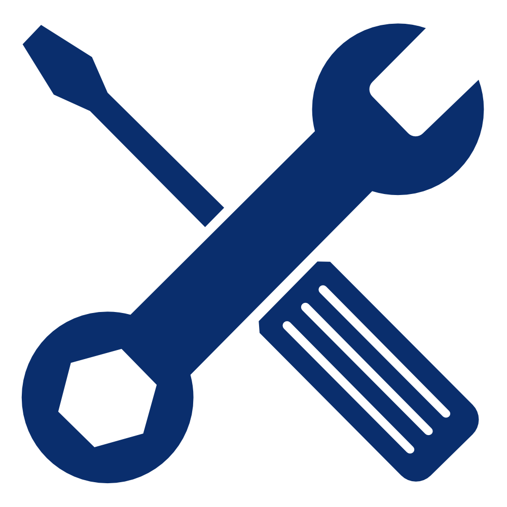 Pictogramme illustrant le fait que Deldossi Assainissement utilise du matériel professionnel.