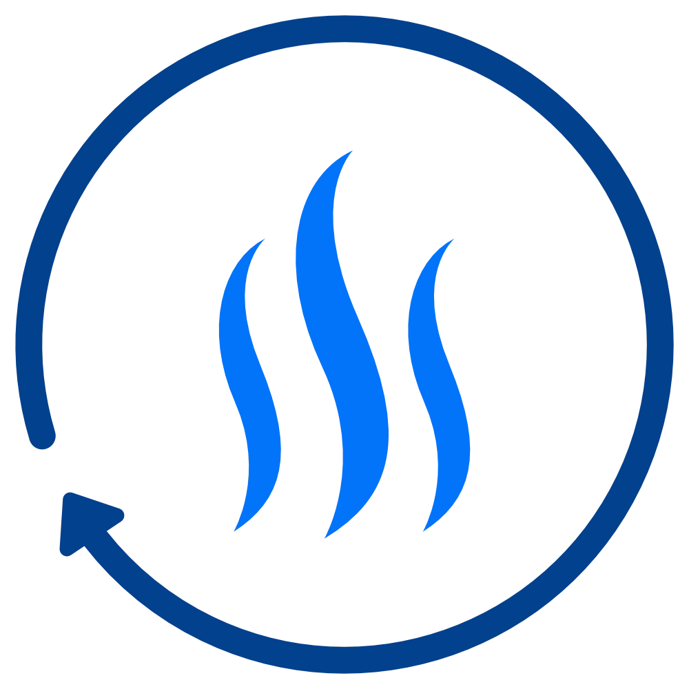 Pictogramme bleu symbolisant les mauvaises odeurs en cas d'un mauvais assainissement de ses installations.